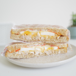 Chicken Crab Sticks and Cheese Sandwich