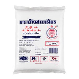 แป้งข้าวเหนียวตราช้างสามเศียร 500 กรัม