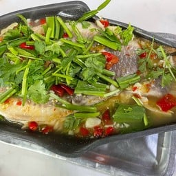 ปลาทับทิมนึ่งมะนาว