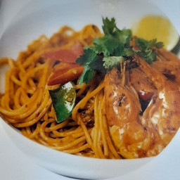 สปาเก็ตตี้ซอสต้มยำกุ้ง