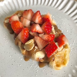 Strawberry Almond Croffle