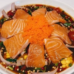 ยำนัวร์แซลมอนวาซาบิ