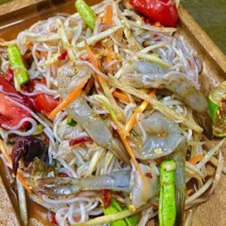 ตำซั่วกุ้งสด