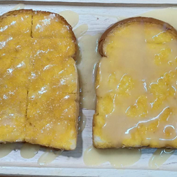 ปังปิ้ง เนย นม น้ำตาล2แผ่น