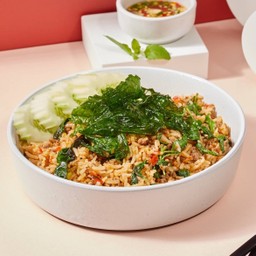 ข้าวกะเพราเนื้อสับโคขุน