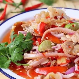 ยำหมึกกรอบ+แมงกระพรุน