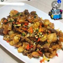 ข้าวหมูผัดพริกเกลือli