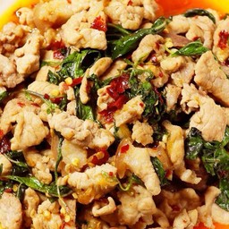 (กับข้าว)กะเพราไก่