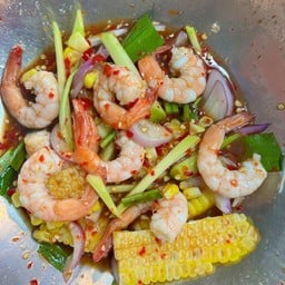 ยำกุ้งสุก