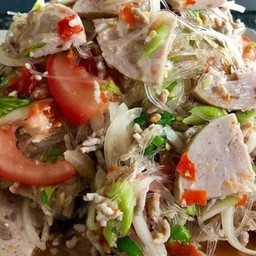 ยำวุ้นเส้นหมูยอ+หมูสัพ
