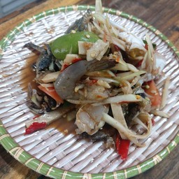 ตำกุ้งสด
