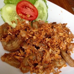 ไส้อ่อนทอดกระเทียม