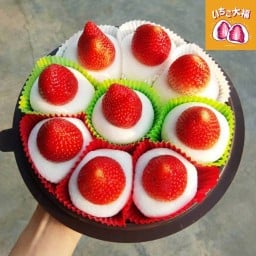 NEKO DAIFUKU ไดฟูกุสตอเบอรี่ (ปั้นสด) ช็อคโกแลตดูไบ ไดฟุกุ โมจิ NekoDaifuku สำโรง