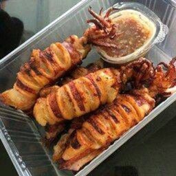 หมึกไข่แดดเดียวทอด