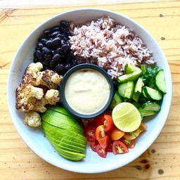 Cauliflower Black Beans Bowl