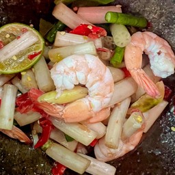 ตำไหลบัวกุ้งสุก