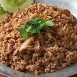 ข้าวหมูสับกระเทียม