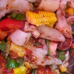 ตำข้าวโพด เล็บ หมึก