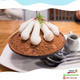 B9บิงซูนมสดโอวัลติน(มีไอศกรีมช็อคโกแลต) (Size L)