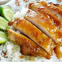ข้าวมันไก่ย่าง(ใช้ข้าวหอมมะลิ)