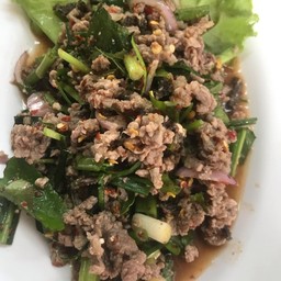 ลาบเนื้อสุก