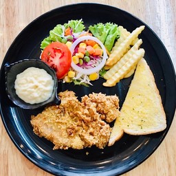 สเต็กไก่กรอบ