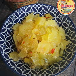 ก้งฉ่ายยำน้ำมันงา 3รส