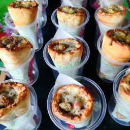 K&J PIZZA. Pizza Cone.