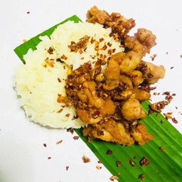 ชุดข้าวเหนียวไก่ทอดพริก