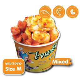 ผสม ปลา+กุ้ง+คอกเทล ไซด์ M