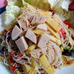 ตำซั่วหน่อไม้ปลาร้า+หมูยอ