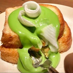 ปังแผ่นสังขยา มะพร้าวอ่อน