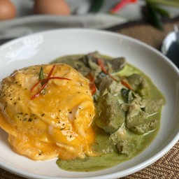 ข้าวไข่ข้นแกงเขียวหวานไก่