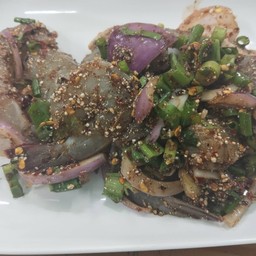 ลาบกุ้งสด