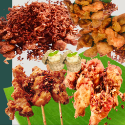 ชุดอิ่มจัง ( หมู100G.+ไก่100G.+ปีกไก่บน 5 ชิ้น+ไก่ทอดพรีเมี่ยม3ไม้+ข้าวเหนียวนุ่ม 2 ห่อ