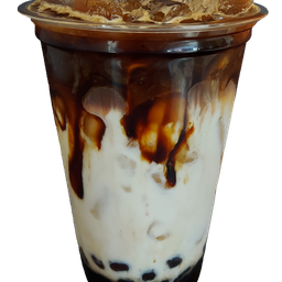 ไอซ์บราวน์ซูการ์ลาเต้+บุกไข่มุก