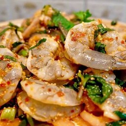 ลาบกุ้งสด