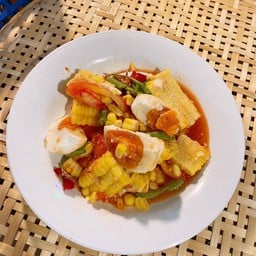 ตำข้าวโพดไข่เค็ม