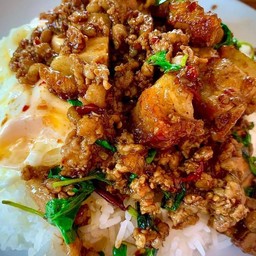 ข้าว กะเพราหมูสับ