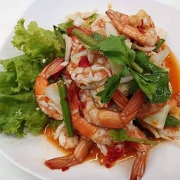 ยำกุ้งลวก