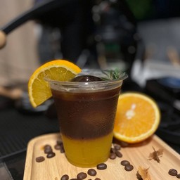 Black orange coffee