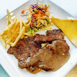 สเต๊กเนื้อสันนอก
