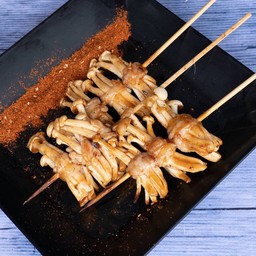 เบคอนพันเห็ดชิเมจิดำ