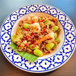 ผัดสะตอหมูกุ้ง