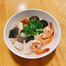 ข้าวต้มปลากระพง+กุ้ง