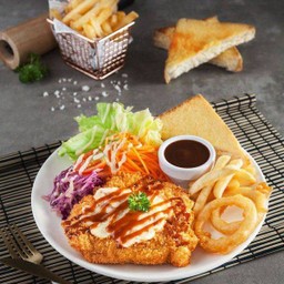 สเต็กหมูทงคัทสึอบซีส