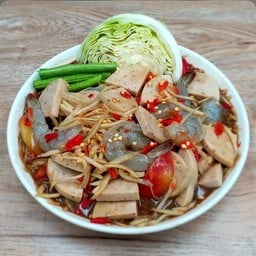 ตำไก่ยอกุ้งสด