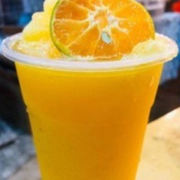 น้ำส้มสายน้ำผึ้งแท้ปั่น