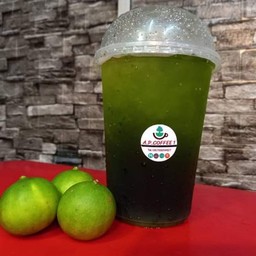 ชาเขียวมะนาวแก้วใหญ่