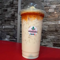 ไวท์มอลต์ชาไทยภูเขาไฟเย็นแก้วเล็ก